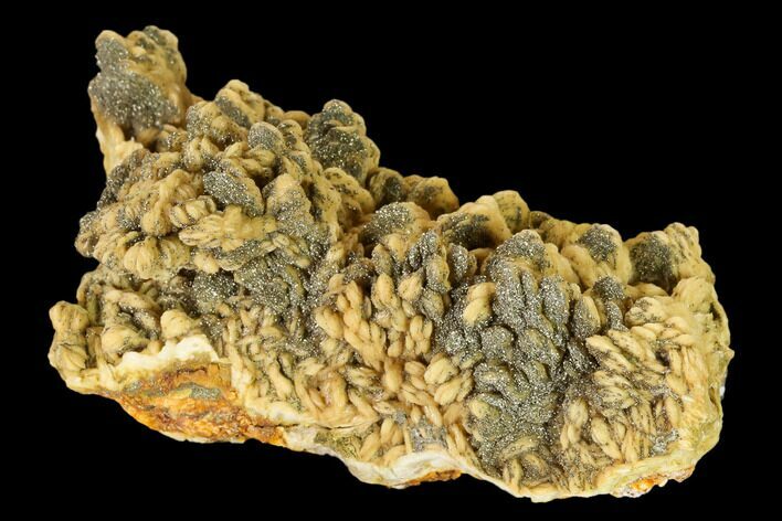 Pyrite Encrusted Barite Crystal Cluster - Lubin Mine, Poland #148318